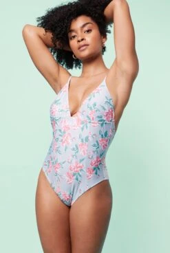 MAILLOT 1 PIÈCE - Mint Flowers -Optimal Lingerie Magasin 2021 05 11 WE ARE JOLIES bain48 2048x3048px