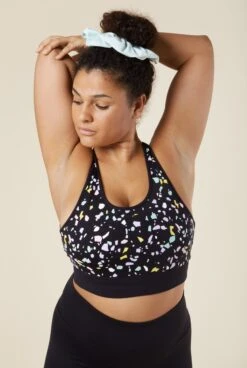 Brassière De Sport - Terrazzo Black