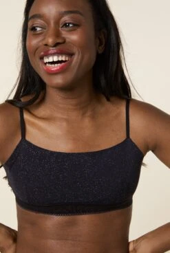 Brassière Sans Couture - Paillettes Noir -Optimal Lingerie Magasin 2023 01 18 WAJ eshop77