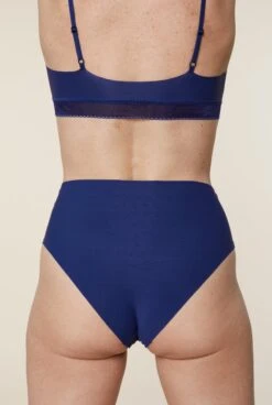 Culotte Taille Haute Sans Couture - Marine