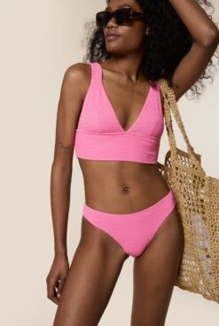 Ensemble Maillot Rose Flash - Triangle / Tanga
