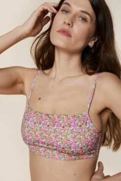 Ensemble Maillot Fleurs Liberty - Brassière / Bloomer -Optimal Lingerie Magasin 230413 WAJ eshop210