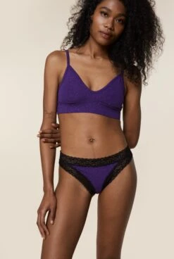 Brassière Coton BIO - Paillettes Violet -Optimal Lingerie Magasin 230413 WAJ eshop28 1