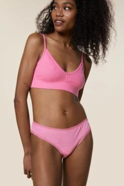 Culotte Coton BIO - Rose -Optimal Lingerie Magasin 230413 WAJ eshop43