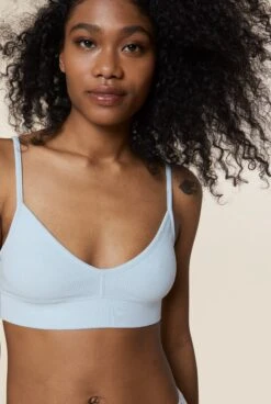 Brassière Coton BIO - Bleu Ciel