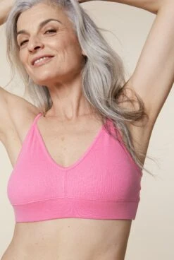 Brassière Coton BIO - Rose -Optimal Lingerie Magasin 230413 WAJ eshop84