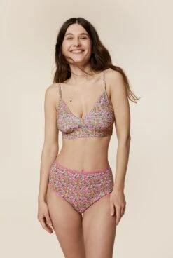Culotte Taille Haute Coton BIO - Fleurs Liberty -Optimal Lingerie Magasin 230413 WAJ eshop89 1