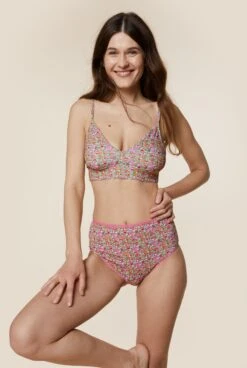 Brassière Coton BIO - Fleurs Liberty -Optimal Lingerie Magasin 230413 WAJ eshop91