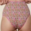 Culotte Taille Haute Coton BIO - Fleurs Liberty -Optimal Lingerie Magasin 230413 WAJ eshop92
