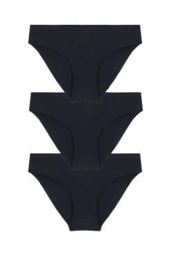 3 Culottes - Sans Couture Noir