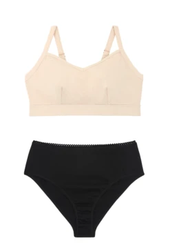 1 GRANDE BRASSIERE + 1 CULOTTE - Pink Black