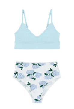 1 BRASSIERE + 1 CULOTTE TAILLE HAUTE - Hortensia