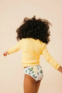 Culotte 100% Coton BIO - KIDS - Yellow Flowers -Optimal Lingerie Magasin JOLIESCULOTTES 09122019 0498