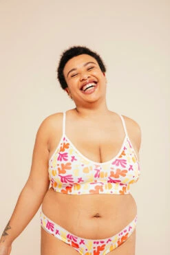 Brassière Coton BIO - Pink Leaves -Optimal Lingerie Magasin JOLIESCULOTTES 11112020 0896