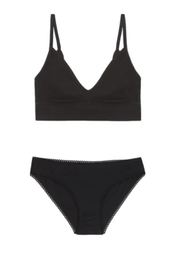 1 BRASSIERE + 1 CULOTTE - Pirate Black