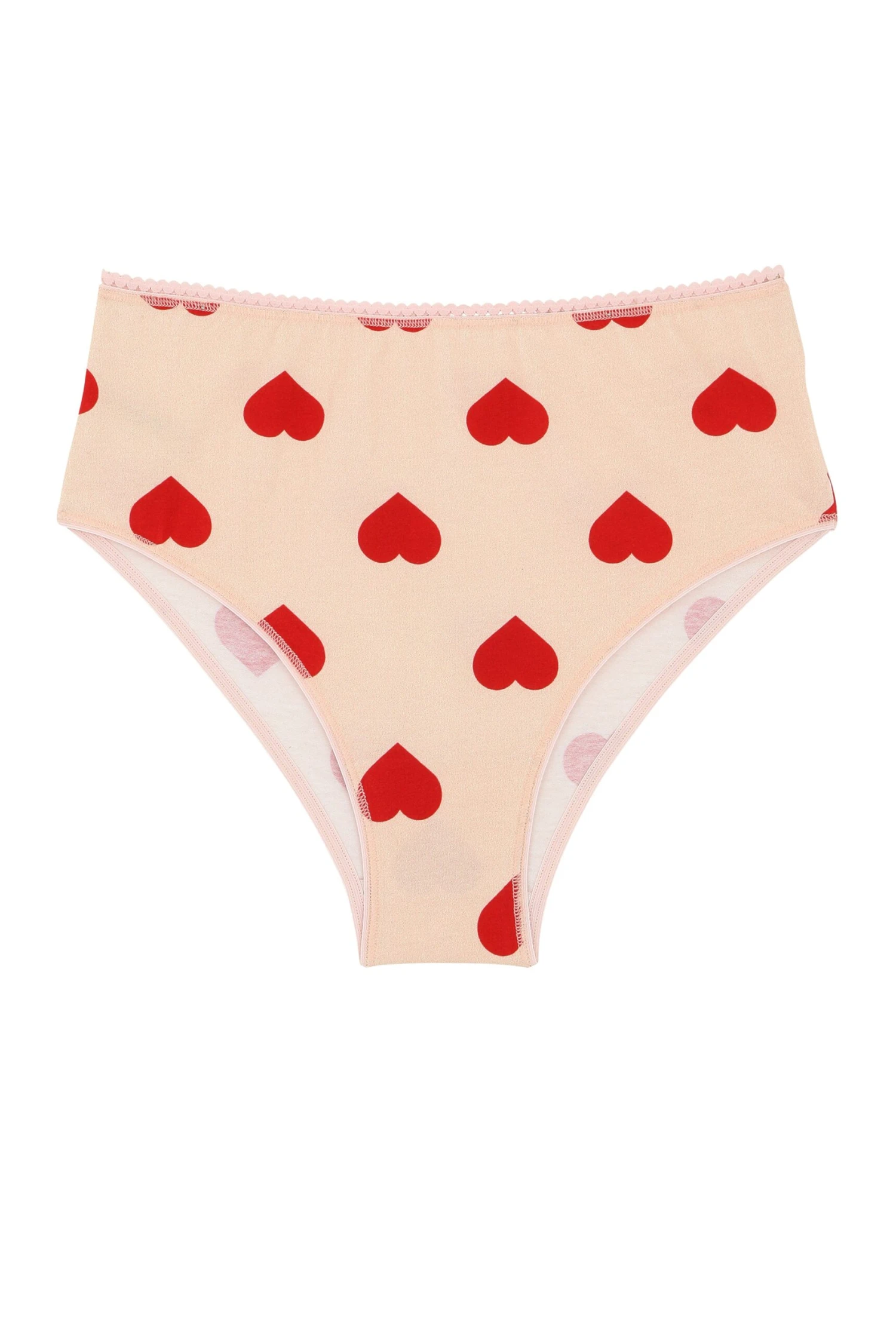 Culotte Taille Haute Coton BIO - Big Love Light Pink 4 Culotte Taille Haute Coton BIO - Big Love Light Pink – Image 2