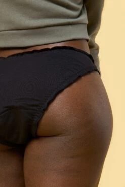 Bloomer Menstruel - Flux Moyen | Pirate Black -Optimal Lingerie Magasin WAJ Winter 21 CM 01c