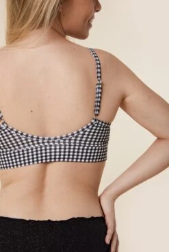 Brassière Coton BIO - Vichy Pirate Black 9 Brassière Coton BIO - Vichy Pirate Black -Optimal Lingerie Magasin WAJ juin 22 49