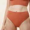 Culotte Taille Haute Maillot - Terracotta -Optimal Lingerie Magasin WAJ mai 22 01c