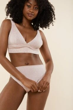 Triangle Maillot - Rose Paillettes -Optimal Lingerie Magasin WAJ mai 22 11a