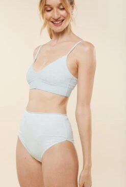 Culotte Taille Haute Coton BIO - Paillettes Vert D'eau 13 Culotte Taille Haute Coton BIO - Paillettes Vert D'eau -Optimal Lingerie Magasin WAJ mai 22 40a