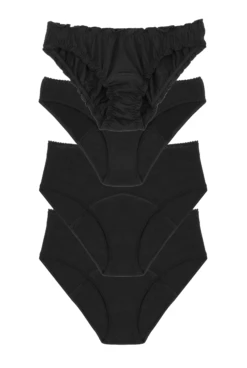 4 Culottes Menstruelles - All Blacks