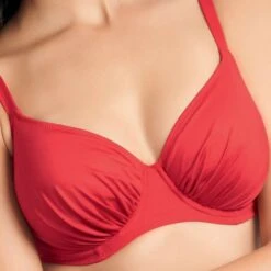 Haut De Bikini Grande Taille Rouge à Armatures Fantasie Swim Versailles