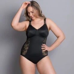 Rosa Faia Body Gainant Sans Armatures Abby Noir -Optimal Lingerie Magasin body scarlett 4