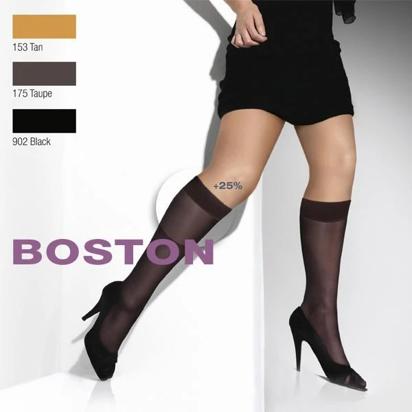 Mi Bas Semi Opaque Satiné Mollets Forts Boston 3 Mi Bas Semi Opaque Satiné Mollets Forts Boston
