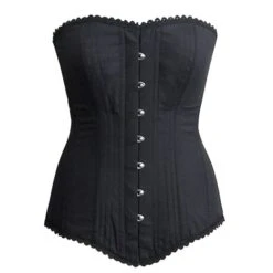 Corset Cabaret En Coton Noir