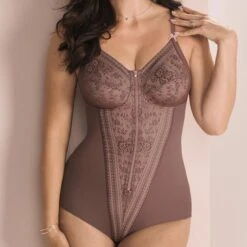 Combiné Gaine Zippé Sans Armatures Microfibre Fiore