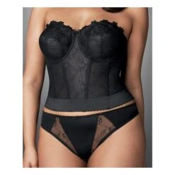 Culotte Grande Taille Elomi Evenement Noire Avec Dentelle