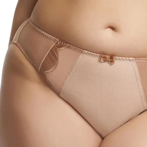 Culotte Grande Taille Elomi Rita En Satin Miel 4 Culotte Grande Taille Elomi Rita En Satin Miel – Image 2