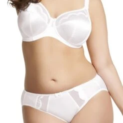 Culotte Grande Taille Elomi Rita En Satin Blanche 9 Culotte Grande Taille Elomi Rita En Satin Blanche -Optimal Lingerie Magasin culotte elomi rita couleur blanc 2
