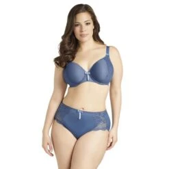 Culotte Grande Taille Elomi Amelia Bleue -Optimal Lingerie Magasin culotte grande taille elomi amelia bleue 2