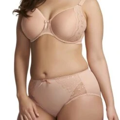Culotte Grande Taille Avec Dentelle Elomi Hermione Beige -Optimal Lingerie Magasin culotte grande taille elomi hermione beige 2
