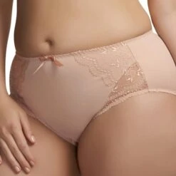 Culotte Grande Taille Avec Dentelle Elomi Hermione Beige