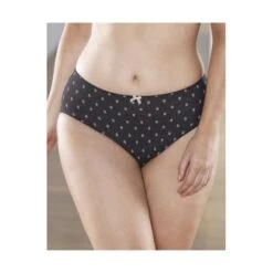 Culotte Anita Versailles Noire En Lycra Imprimé