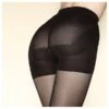 Collant Sculptant Semi Transparent Noir 20 Deniers Divine -Optimal Lingerie Magasin divine