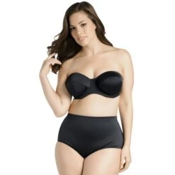 Haut De Maillot De Bain Bandeau Elomi Isis Noir -Optimal Lingerie Magasin isis haut bikini bandeau 6