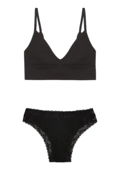 1 BRASSIERE + 1 CULOTTE - Noir
