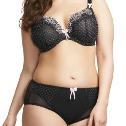 Shorty Elomi Betty Noir à Pois -Optimal Lingerie Magasin shorty betty 2