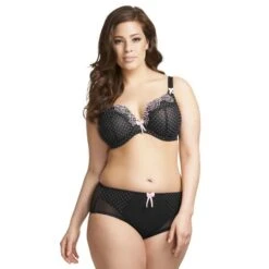 Shorty Elomi Betty Noir à Pois -Optimal Lingerie Magasin shorty betty 3