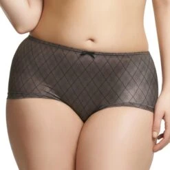 Shorty En Satin Grande Taille Elomi Eva Noir