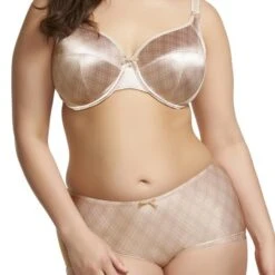 Shorty En Satin Grande Taille Elomi Eva Biscotte -Optimal Lingerie Magasin shorty eva 2