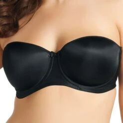 ELOMI Soutien Gorge Bandeau Avec Armature Smoothing Noir