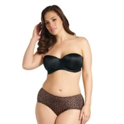 ELOMI Soutien Gorge Bandeau Avec Armature Smoothing Noir -Optimal Lingerie Magasin smoothing bandeau 3