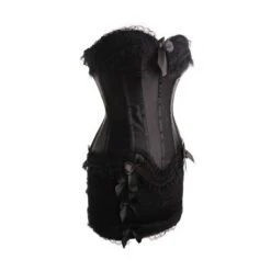 Corset En Satin Et Jupette Noire Softy Black -Optimal Lingerie Magasin softy black 2