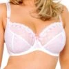 Curvy Kate Soutien-gorge à Armatures Balconnets Portia Blanc Et Rose -Optimal Lingerie Magasin soutien gorge curvy kate portia