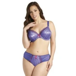ELOMI Soutien Gorge Avec Armature Plongeant Izzy Violet -Optimal Lingerie Magasin soutien gorge elomi izzy 3